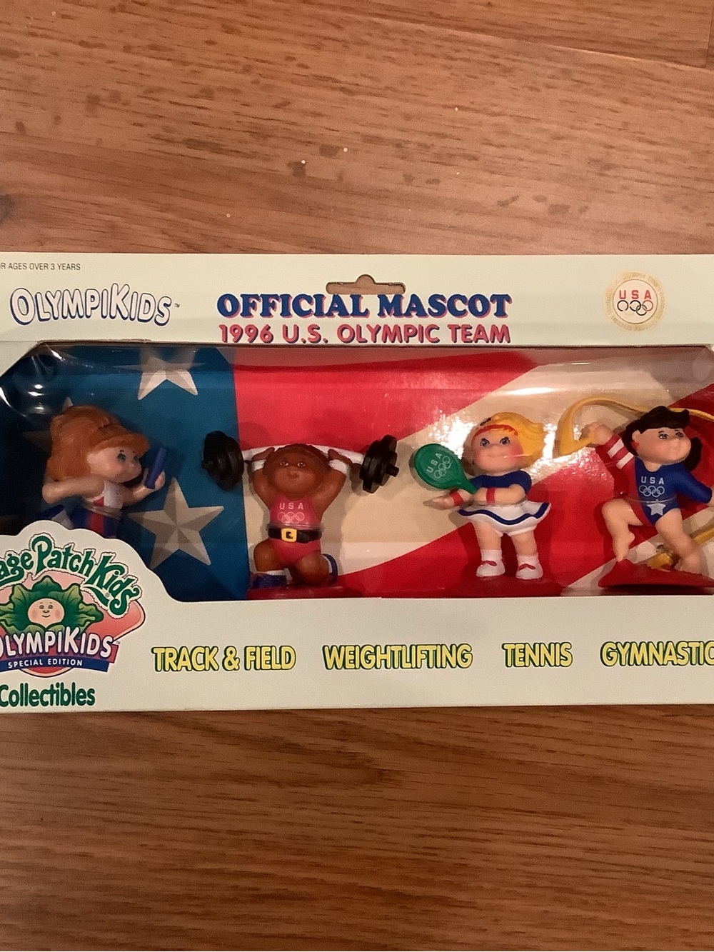 1996 Cabbage Patch Kids U.S. Olympikids Team Collectible Doll Set USA Special Ed